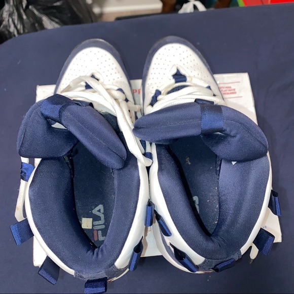 Mens Fila Grant Hill 1 shoes size 8 white and navy - Picture 9 of 11